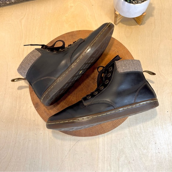 *Dr. Martens | Maelly Brown Boots with Herringbone Collar Size 10.5 - Picture 5 of 14